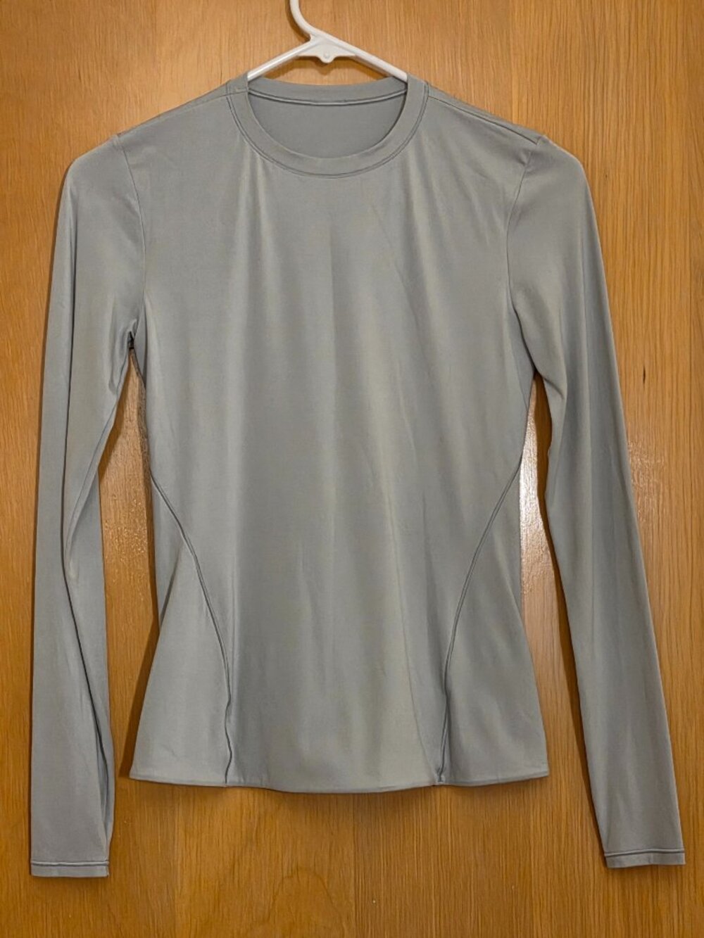 Lululemon Wundermost Ultra-Soft Nulu Crewneck L/S Shirt Size S Willow Leaf Green